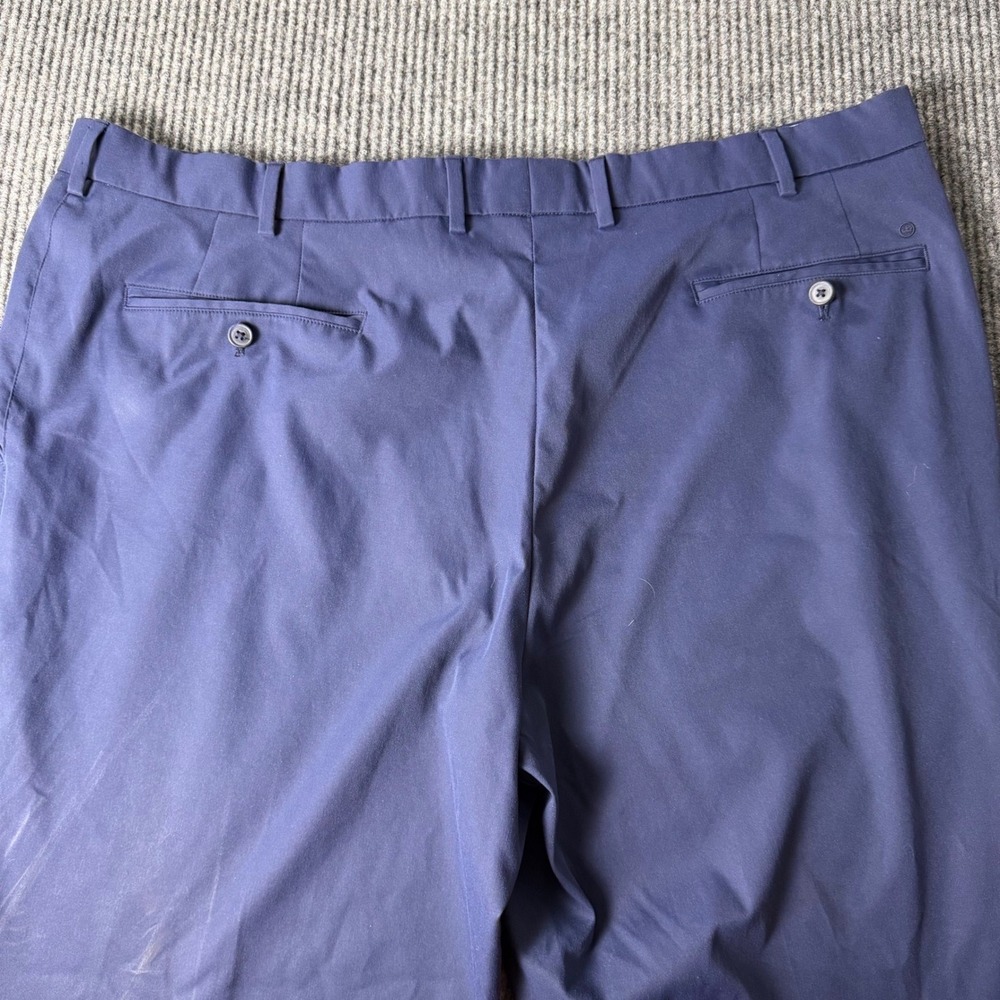 Peter Millar Mens 44R Navy Blue Flat Front Twill Dress Pants Trousers eb66 - Picture 7 of 11
